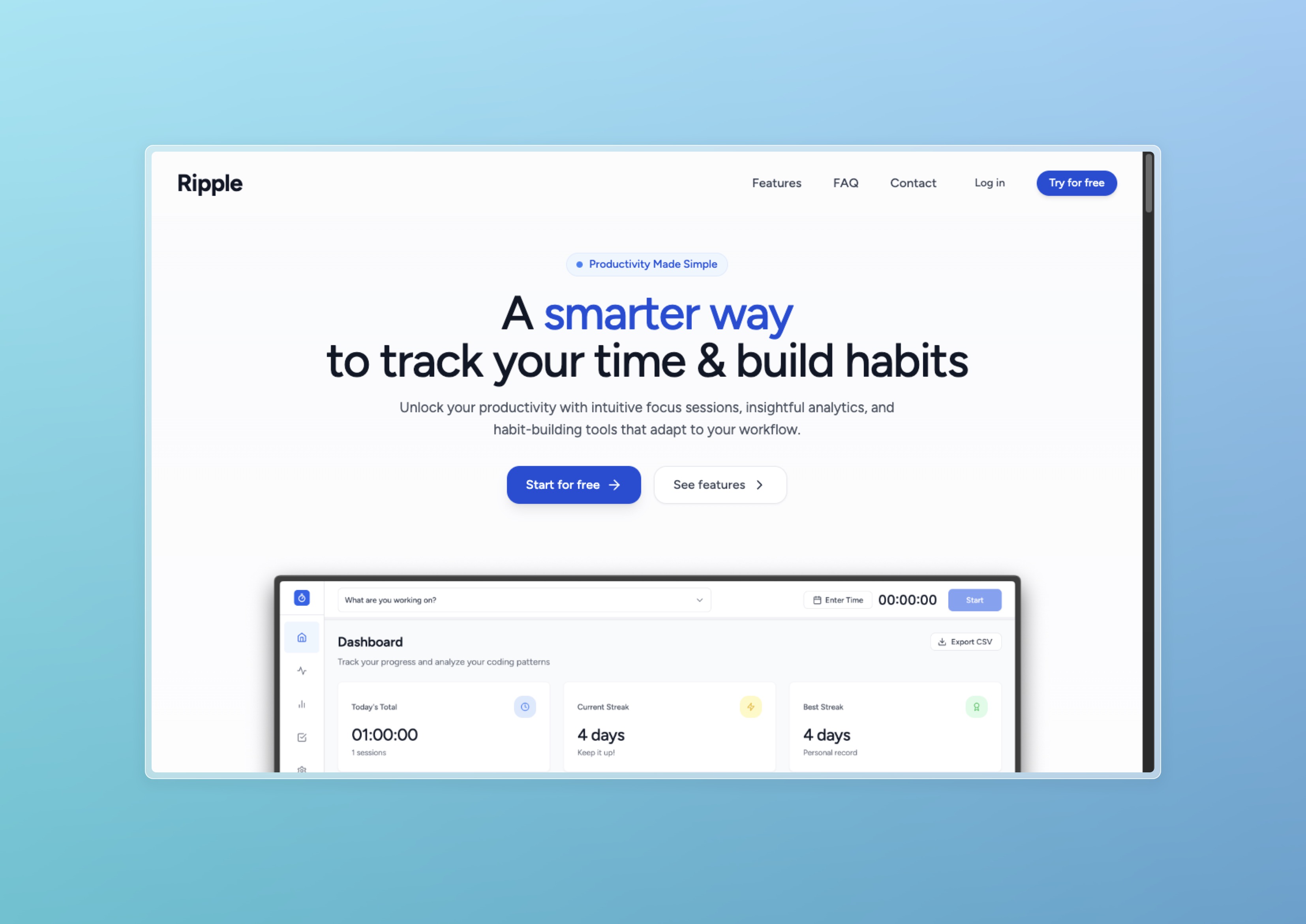 Ripple - Productivity Tracker