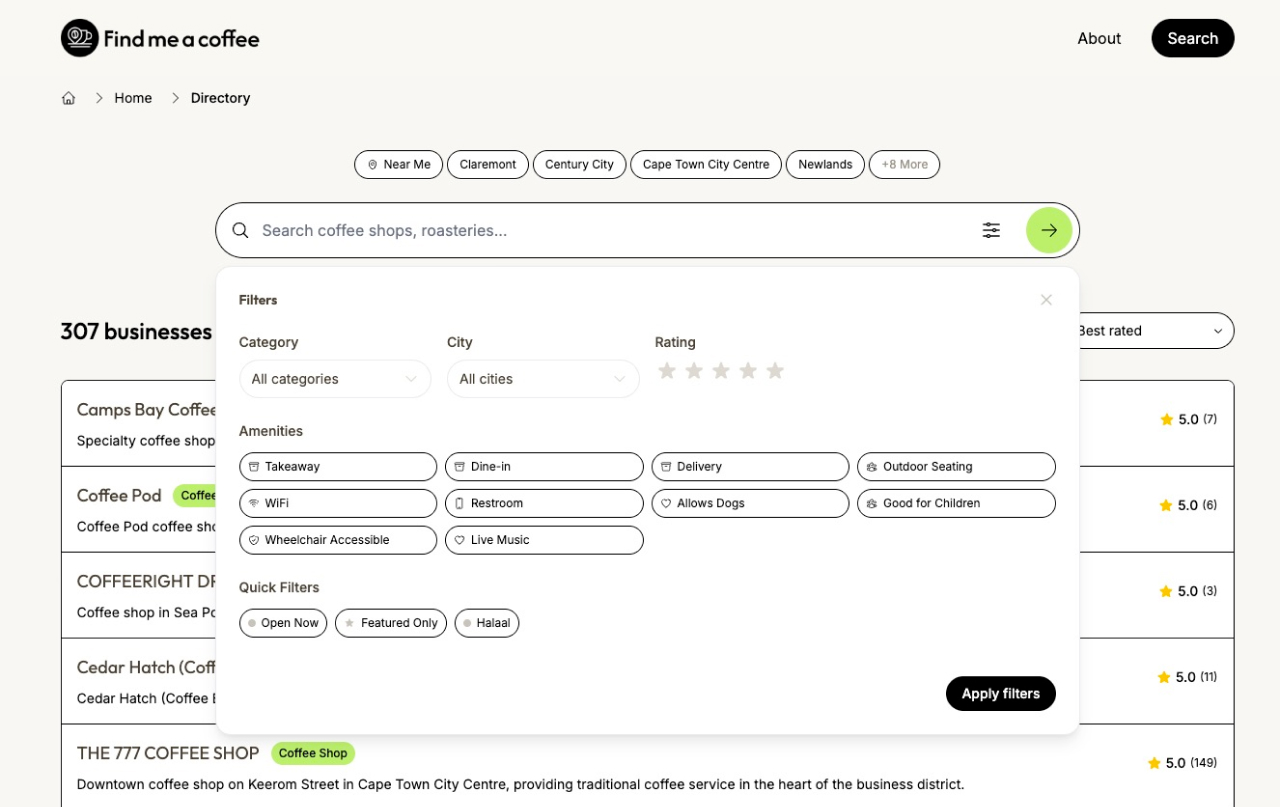 Find Me a Coffee project image 3