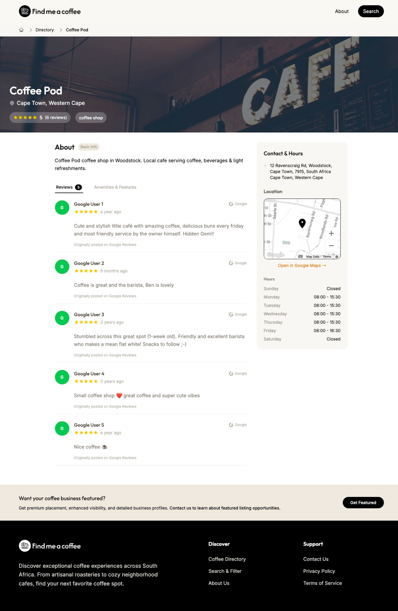 Find Me a Coffee project image 4